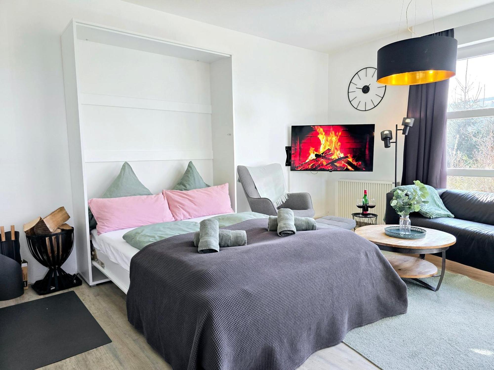 Ferienwohnung Fuchsbau Mit Kamin & Terrasse & Hunde Winterberg Zewnętrze zdjęcie